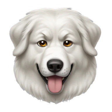 Angry Great Pyrenees  sticker
