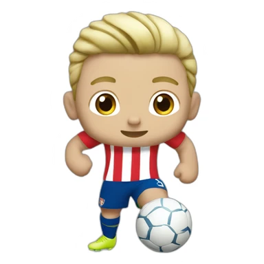 psv player kicking blonde sticker