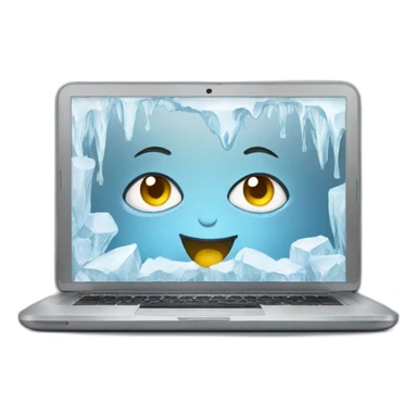 ice cold laptop sticker