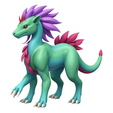 Suicune-Meganium-fusion (full body) sticker