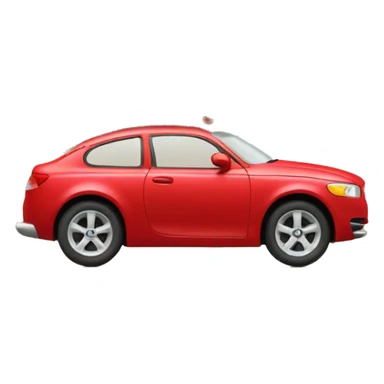 Christmas red Car with Christmas Tree  sticker