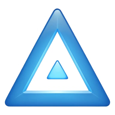 iOS style emoji, minimal summoning symbol, three dots triangle sticker