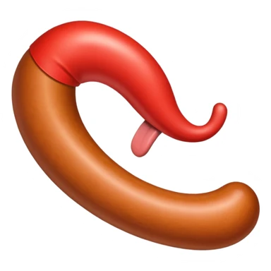 a long tongue cut out like a sausage, modeled after the Prljavo Kazalište band's emblem sticker