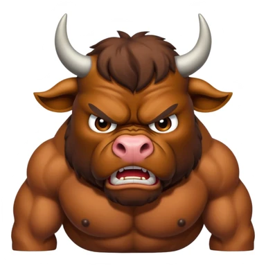 Pissed off bull sticker