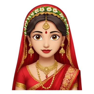 Indian bride bright skin sticker