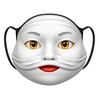 mouth mask sticker