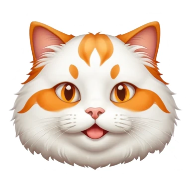 Happy fat cat sticker