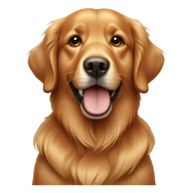 Dark red golden retriever  sticker