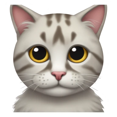 Gato con ojos de corazón y lengua de fuera sticker