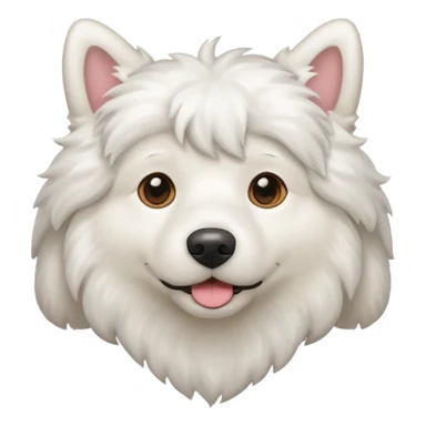 Perro blanco churoso macho sticker