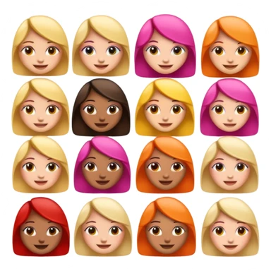 Aesthetic girly emojis sticker