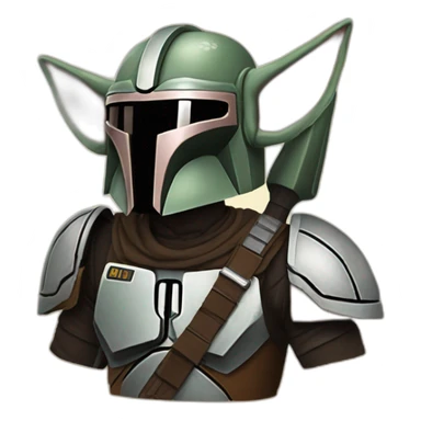 mandalorian grogu sticker