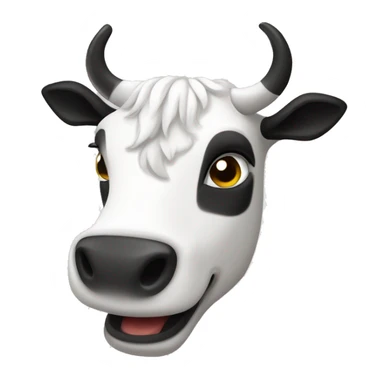 Feu de cheminée couleur blanc et noir comme une vache  sticker