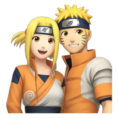 Naruto Uzumaki and Hinata sticker