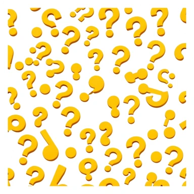 mysterious puzzle pattern with question marks sticker