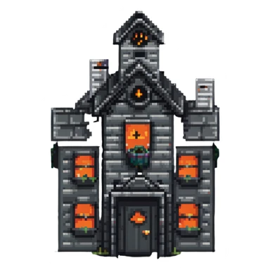haunted house sticker