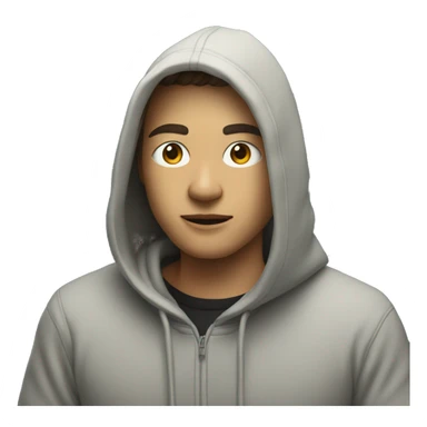 video editor wearing a hoodies printed "The Encoded' sticker