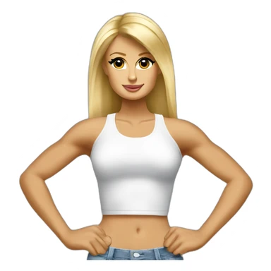 Paris Hilton Muscular sticker