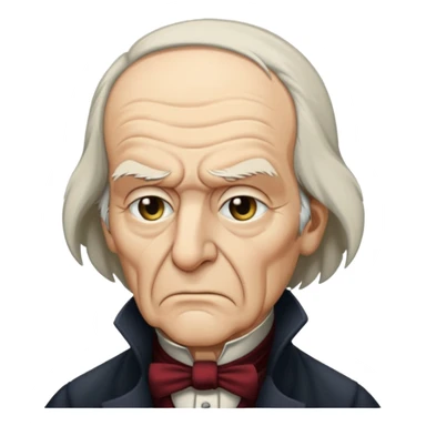 scrooge with frown sticker