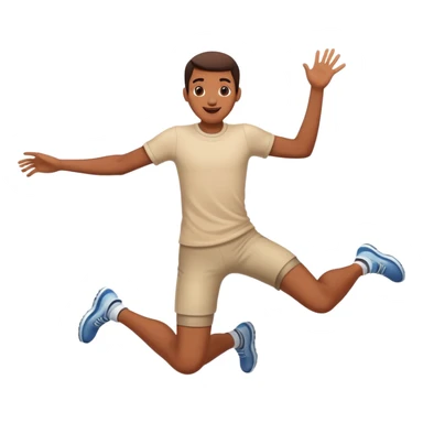 Человек прыгает sticker