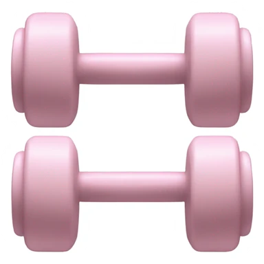 pale pink dumbells  sticker