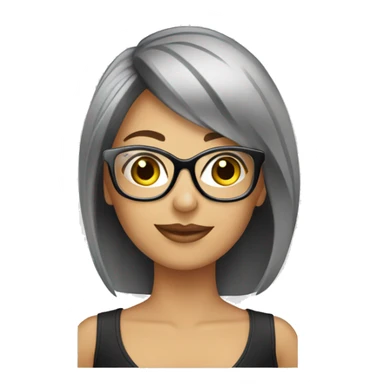 Cosmetologist + glasses sticker