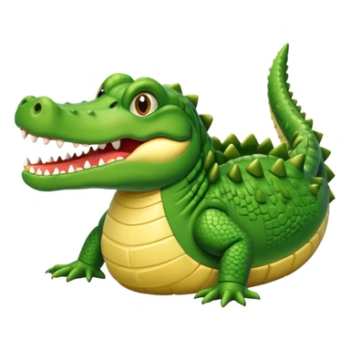 code writing crocodile sticker