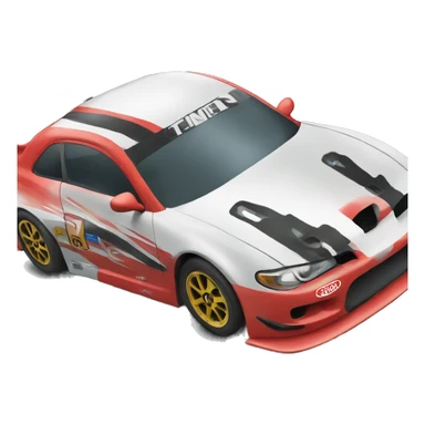 Race car drifting  sticker