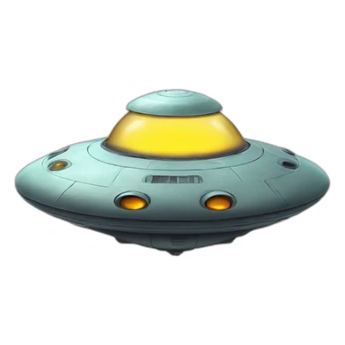 UFO with a cat sticker