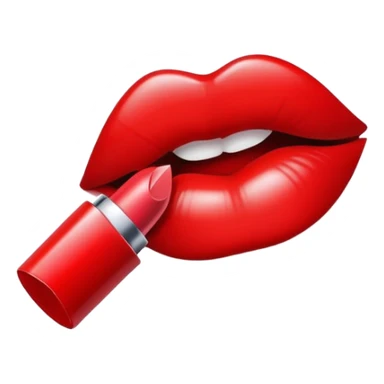 Lipstick kiss mark sticker