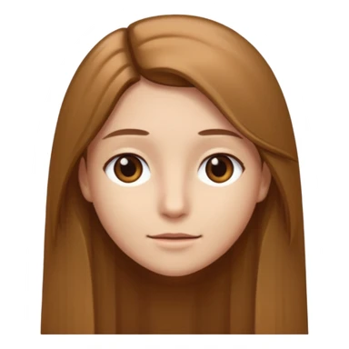 30 yr light brown hair long straight hair, brown eyes sticker