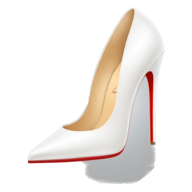 white Louboutin heels sticker