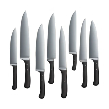 Kitchen Set of Knives  sticker