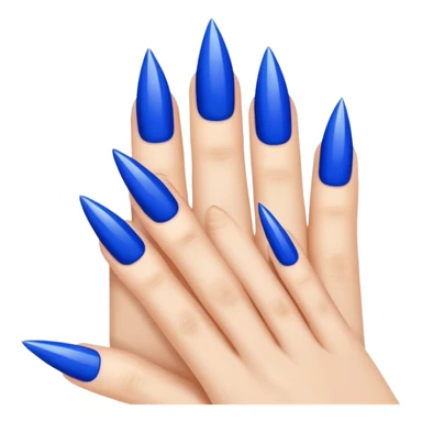 ✌ into blue nails sticker