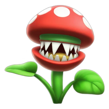 piranha plant in super smash bros sticker