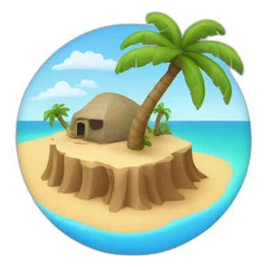 Desert Island sticker