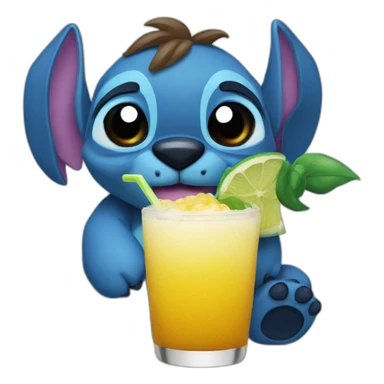 stitch drink tacacá from brazil sticker