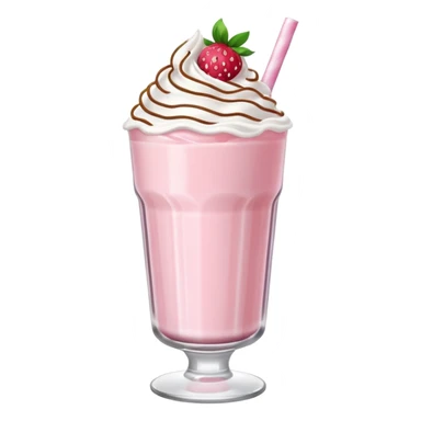 Strawberry milkshake sticker