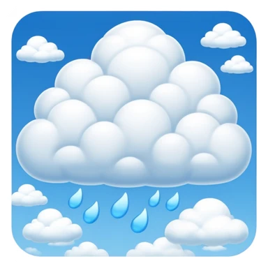 blue sky with clouds sticker