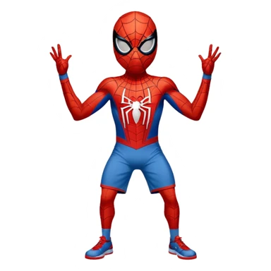 Spider-Man wearing a Denver Nuggets jersey and shorts sticker