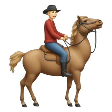 Le pernoële sur un chameau sticker