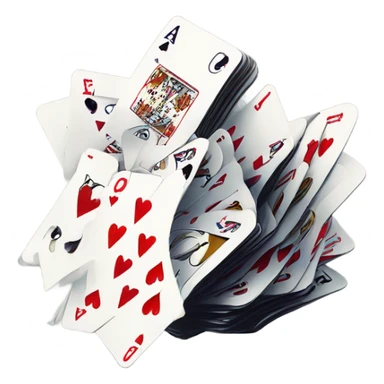 House of cards falling sticker