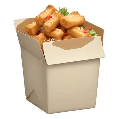 Pastel asian takeout box sticker
