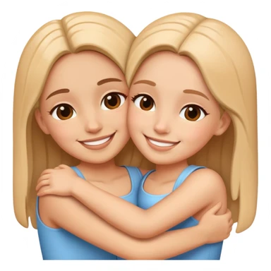 Abrazos de hermanas sticker