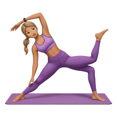 donna che fa yoga sticker