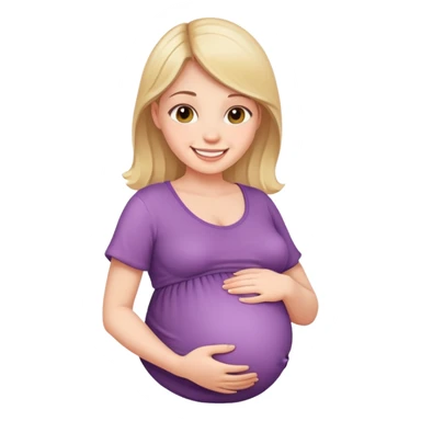 Pregnant girl sticker