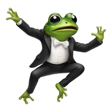 Micheal Jackson dancing frog  sticker