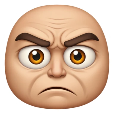 Angry Only single eye no face sticker