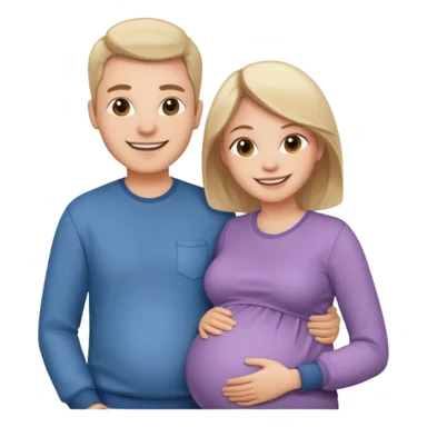 یک زن و شوهر که درحال بچه دار شدن هستن sticker