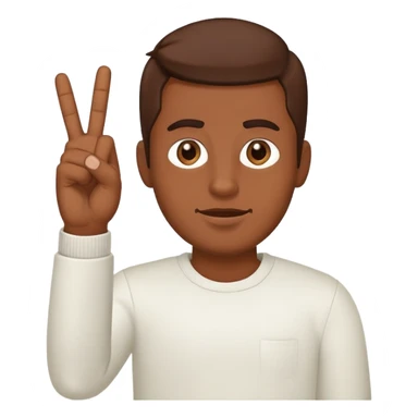 Brown skin guy sticking the middle finger up sticker